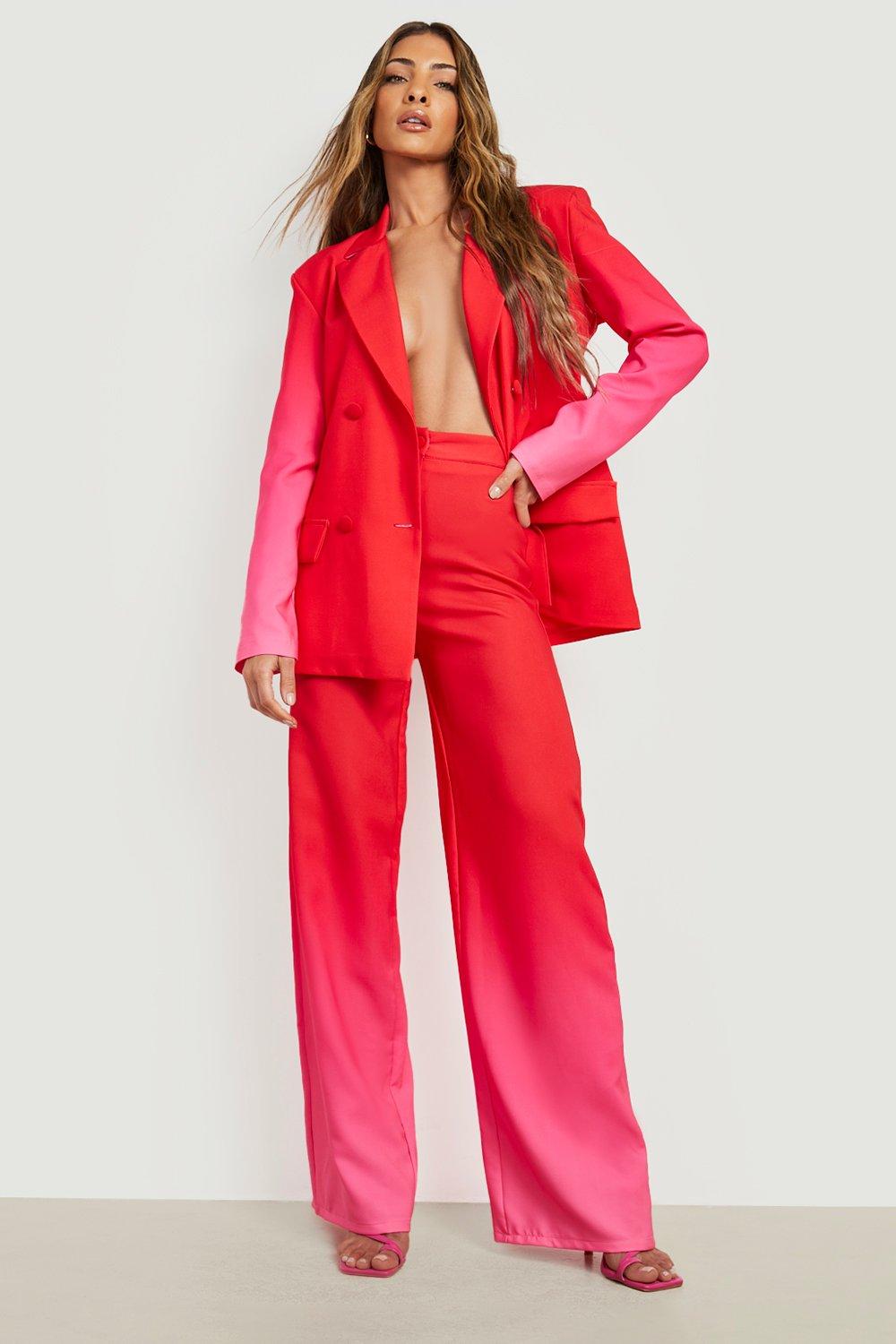 Pink women's 2025 dress pants suits